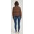 Wholesale high quality women short brown cashmere down jacket from Chinese manufacture