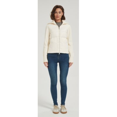 Wholesale high quality women solid-color wool cashmere down jacket from China