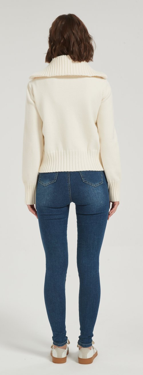Wholesale high quality women solid-color wool cashmere down jacket from China