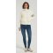 New design women cashmere striped patchwork down jacket from Chinese