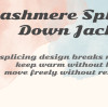 Cashmere Splicing Down Jacket