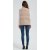 Wholesale high quality women cable knit stand collar down vest from Chinese manufacture