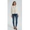 High quality women white hooded cashmere down vest from Chinese manufacture