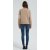 New design women khaki button-style cashmere down jacket from China