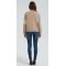 New design women khaki button-style cashmere down jacket from China