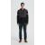 New design men's hooded striped warm cashmere down jacket from China