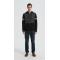 New design men's hooded striped warm cashmere down jacket from China