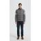 Wholesale high quality men's knitted panel stand-collar down jacket from Chinese