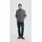 Wholesale high quality men's knitted panel stand-collar down jacket from Chinese