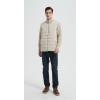 Wholesale custom design men's white zip-up casual down jacket from Chinese factory