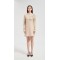 Wholesale custom design women's sequin embroidery pure cashmere dress from Chinese factory