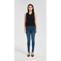 New arrival wholesale custom design Women's Lurex Cashmere Sweater Vest with White Label Service from China