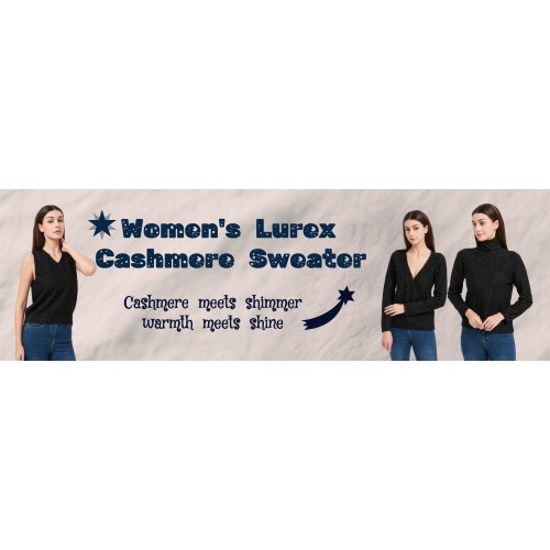 Women's Lurex Cashmere Sweater