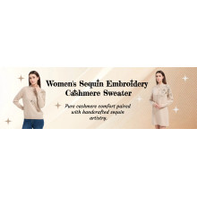 Women's Sequin Embroidery Cashmere Sweater