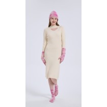 New arrival Custom Tie-Dye Wool Cashmere Beanie ,Gloves and Socks Christmas Warm Set From Chinese Factory