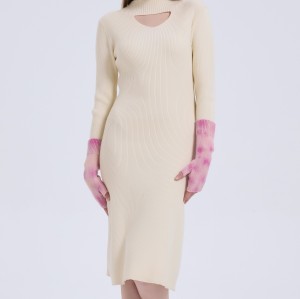 New arrival Custom Tie-Dye Wool Cashmere Beanie ,Gloves and Socks Christmas Warm Set From Chinese Factory