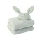 Wholesale high-quality cashmere blend Knitted Baby Blanket and Throw with Rabbit Plush Toys