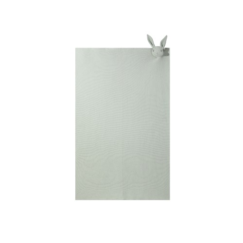 Wholesale high-quality cashmere blend Knitted Baby Blanket and Throw with Rabbit Plush Toys