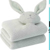 Wholesale Product Description: Knitted Bunny Lovey Blanket