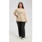 OEM Women's Lace-Trimmed Neckline Silk Cashmere Sweater  From China
