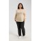 OEM Women's Lace-Trimmed Neckline Silk Cashmere Sweater  From China