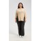 Wholesale Women's High Slit Silk Cashmere Sweater From China Factory