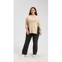 Wholesale Women's High Slit Silk Cashmere Sweater From China Factory