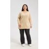 New Design Women's Oatmeal Longline Buttoned Cashmere Cardigan From China