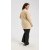 New Design Women's Oatmeal Longline Buttoned Cashmere Cardigan From China