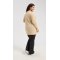 New Design Women's Oatmeal Longline Buttoned Cashmere Cardigan From China