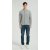 Wholesale Men's Light Grey Waffle-Knit Collared Silk Cashmere Cardigan From China