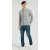 Wholesale Men's Light Grey Waffle-Knit Collared Silk Cashmere Cardigan From China