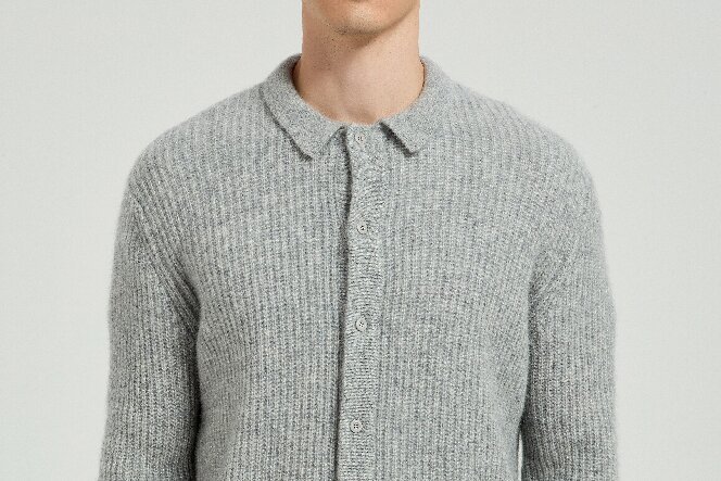 Men's Silk Cashmere Cardigan