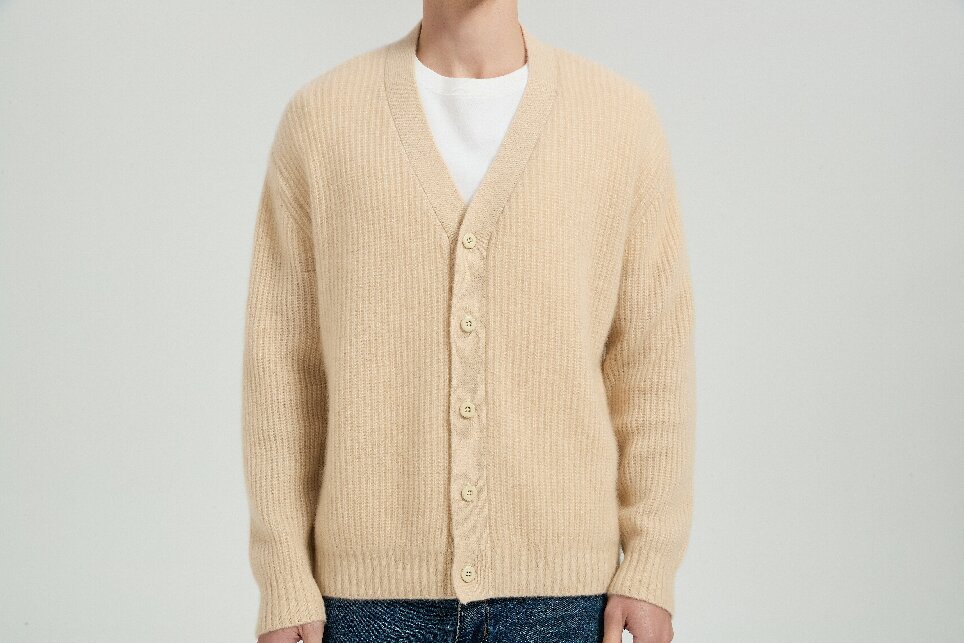 Men's Silk Cashmere Cardigan