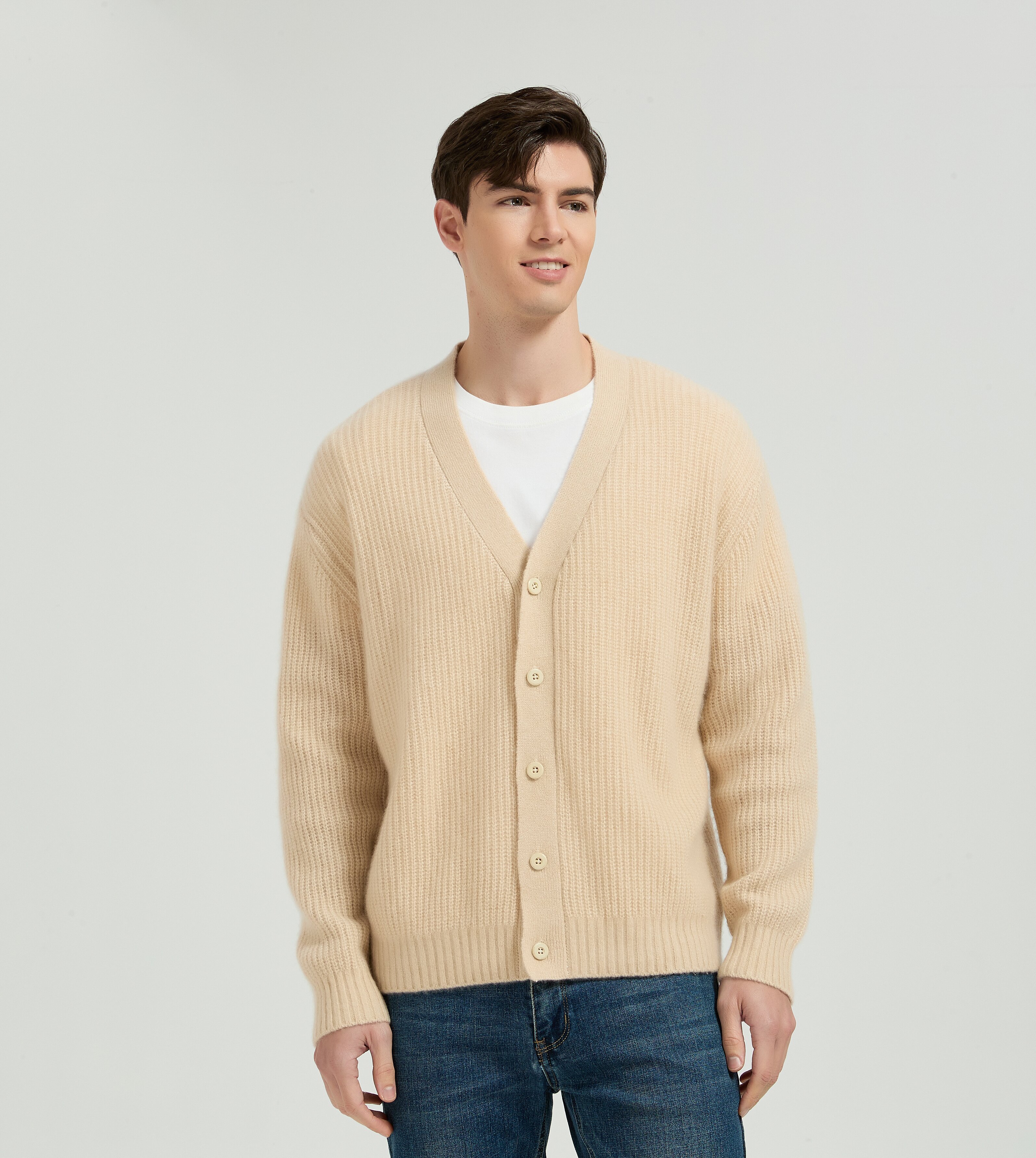 Men's Silk Cashmere Cardigan