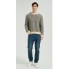 New Design Men's Crew Neck Vertical Striped Silk Cashmere Sweater From China