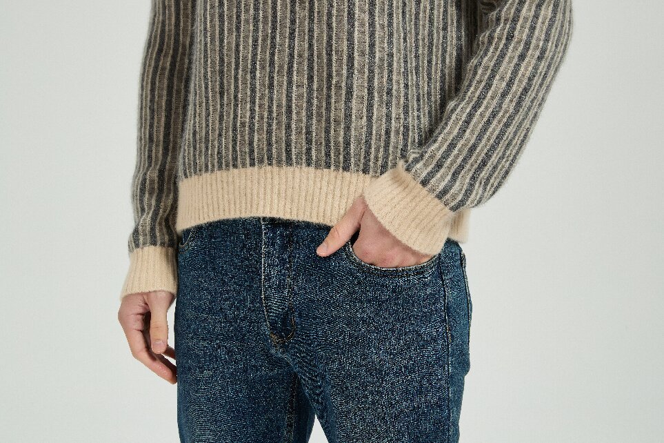 Men's Silk Cashmere Sweater
