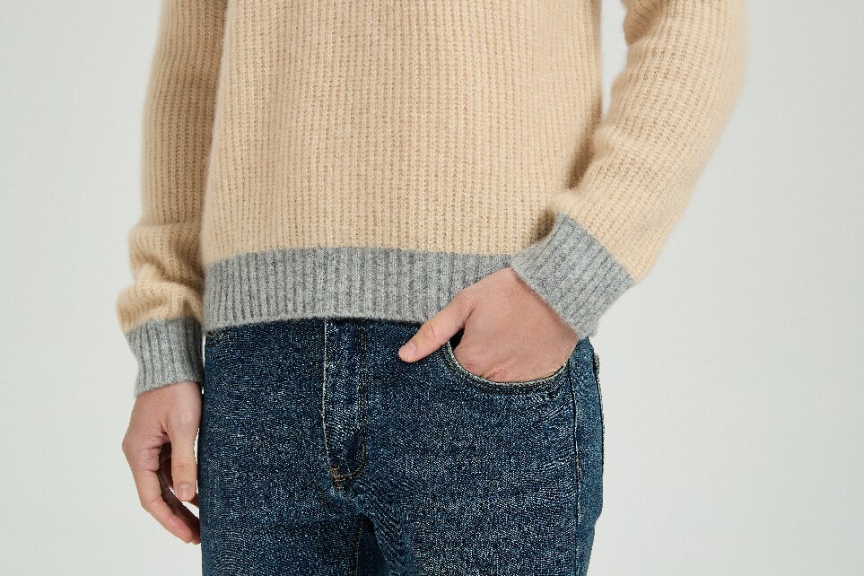 Men's Silk Cashmere Sweater
