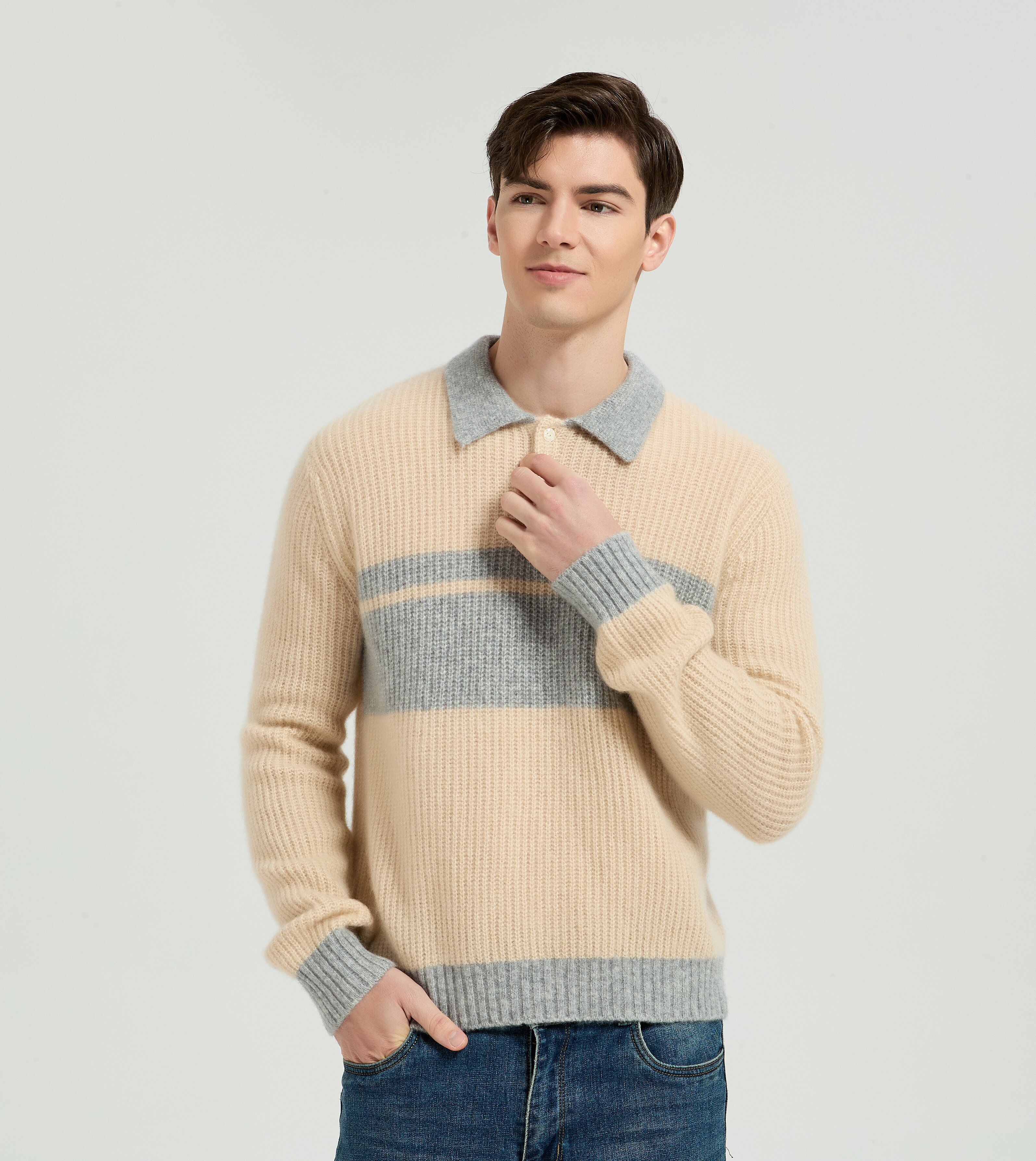 Men's Silk Cashmere Sweater