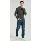 New Arrival Men's Dark Grey Chenron Pattern Silk Cashmere Pullover From Chinese Factory