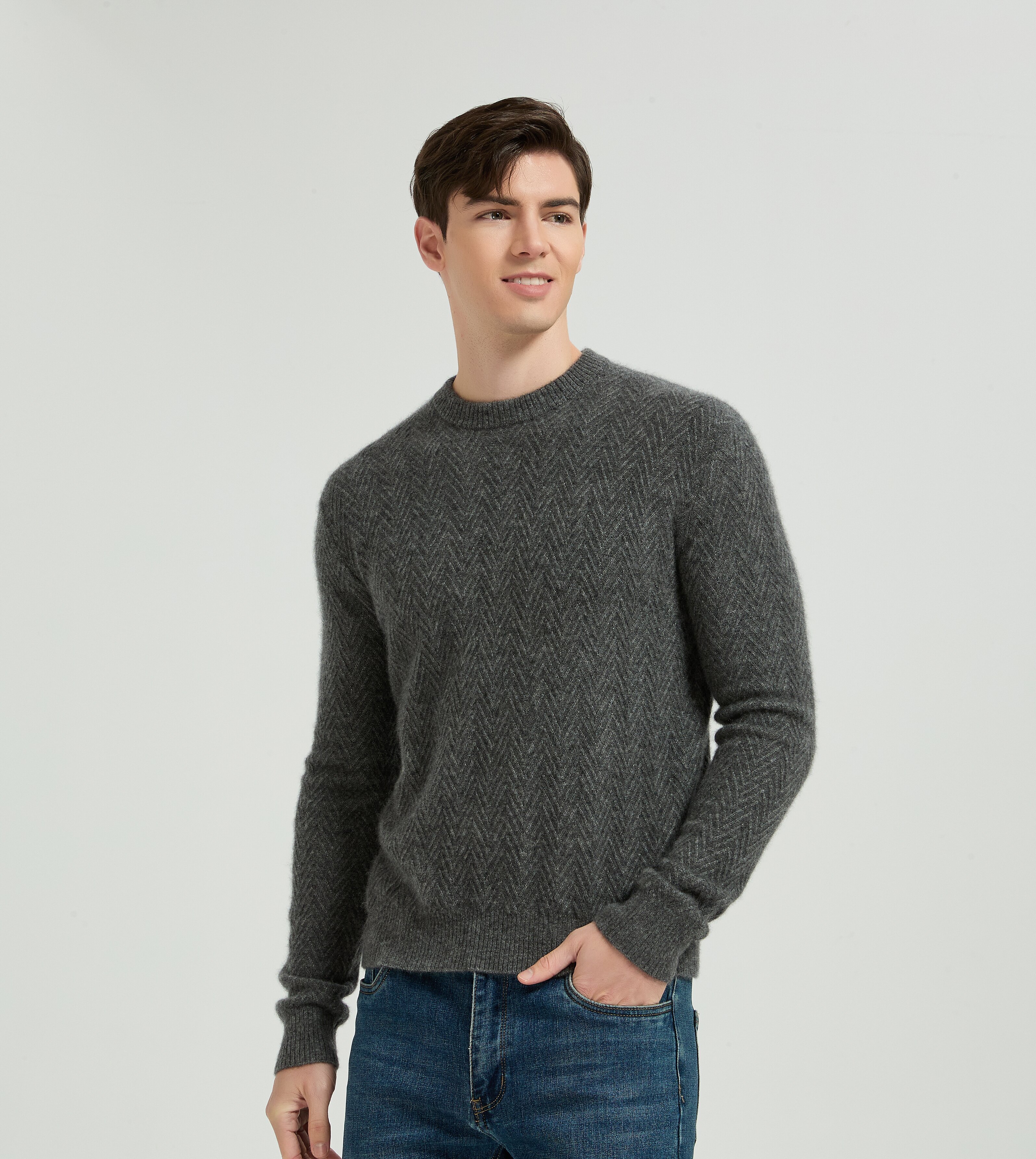 Men's Silk Cashmere Sweater