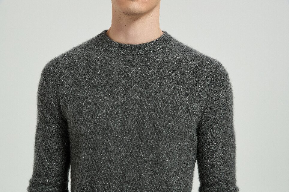 Men's Silk Cashmere Sweater