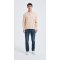 High Quality Men's Long Sleeve Worsted Silk Cashmere Polo Pullover From Chinese Factory