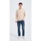 High Quality Men's Long Sleeve Worsted Silk Cashmere Polo Pullover From Chinese Factory