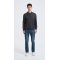 Custom Design Men's Charcoal Long Sleeve Worsted Silk Cashmere Polo Sweater From China