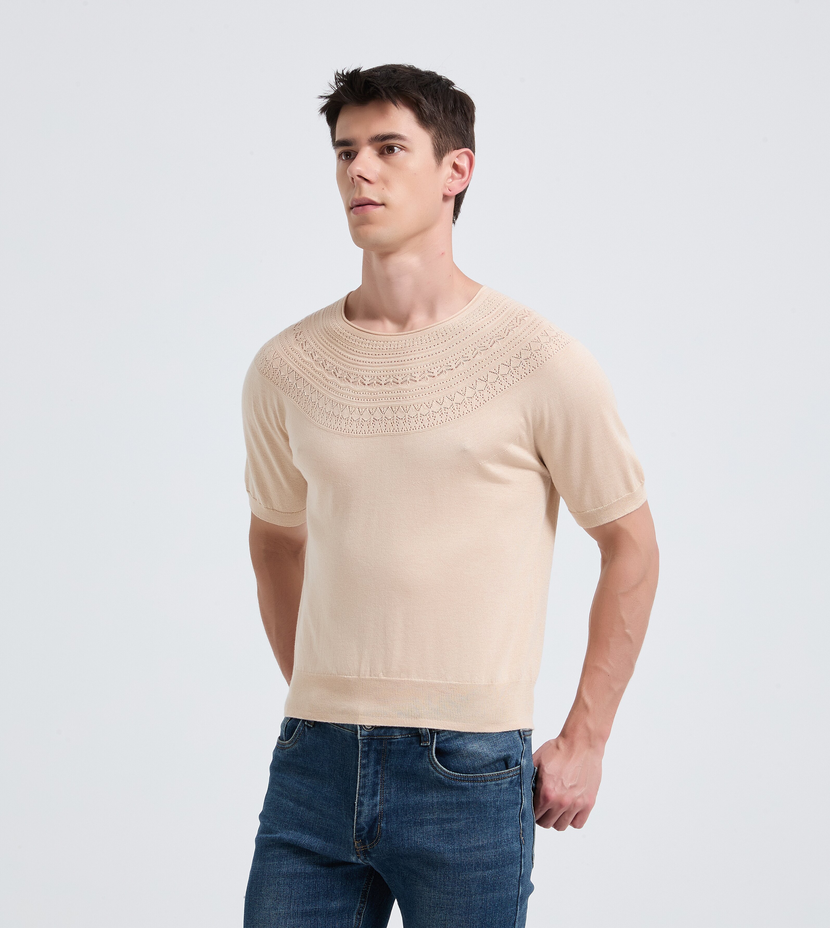 Men's Silk Cashmere Sweater