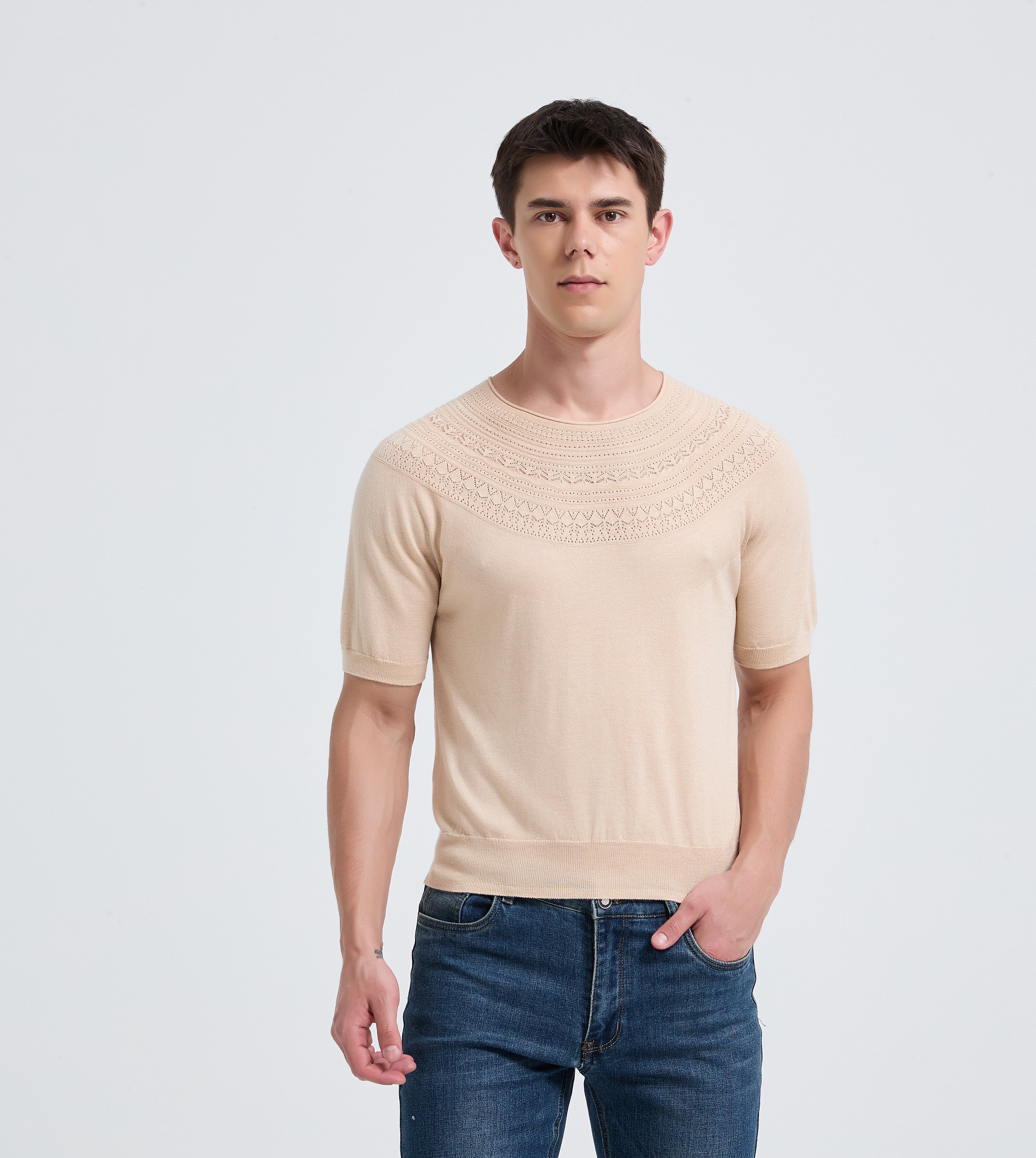 Men's Silk Cashmere Sweater