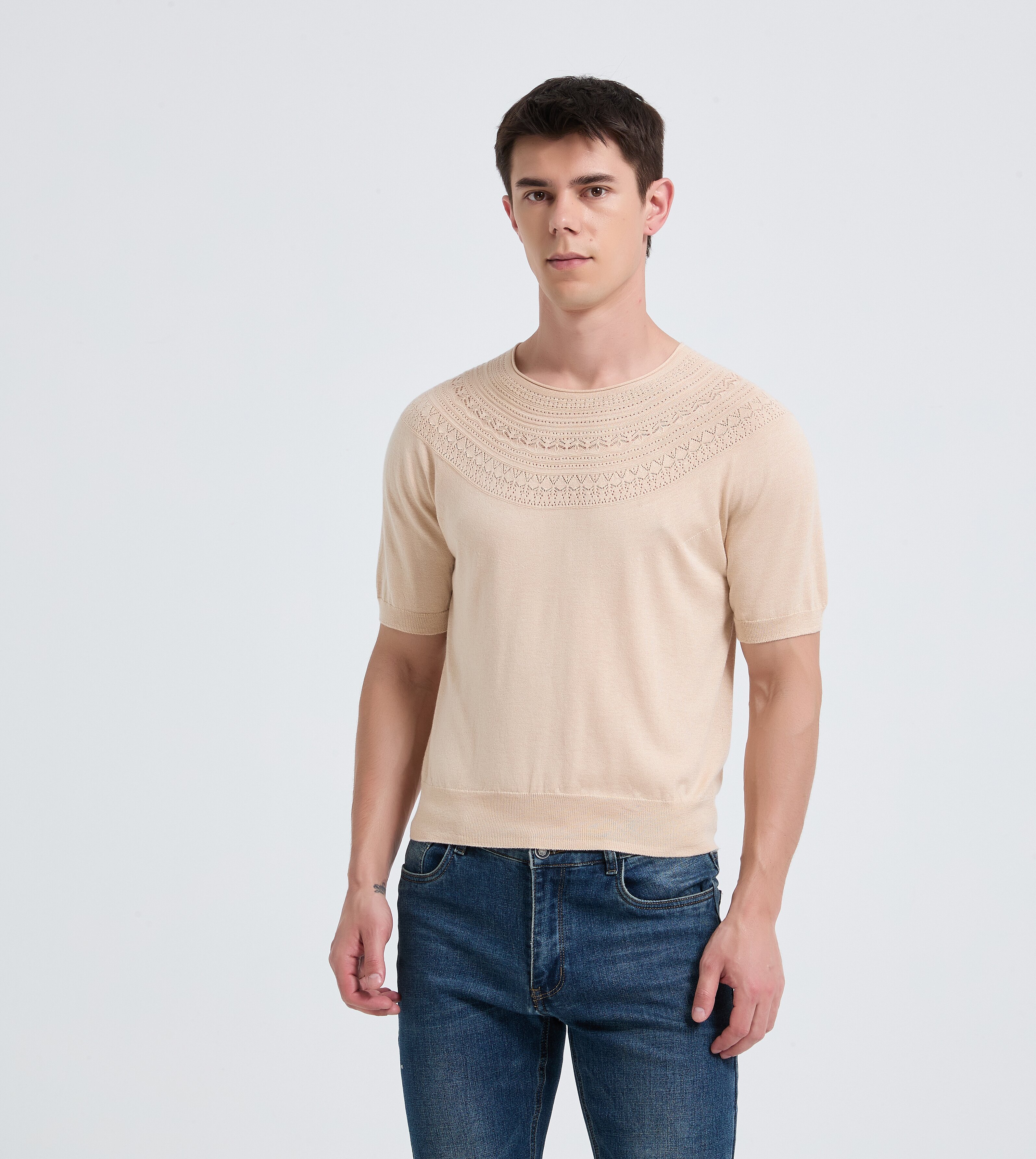 Men's Silk Cashmere Sweater