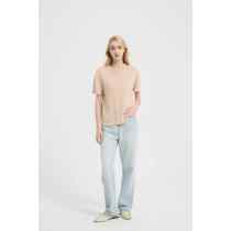Wholesale high quality Ladies 100%Worsted Baby Cashmere Crew Neck Knitted Shirt from Chinese factory