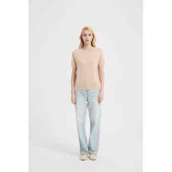 New design chinese wholesale high quality women's 100%Worsted Baby Cashmere Knitted Shirt